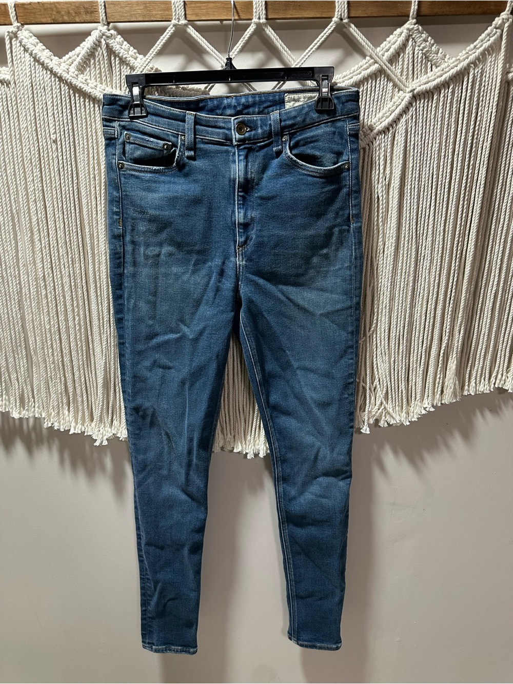 rag & bone Mid Wash Skinny Jeans